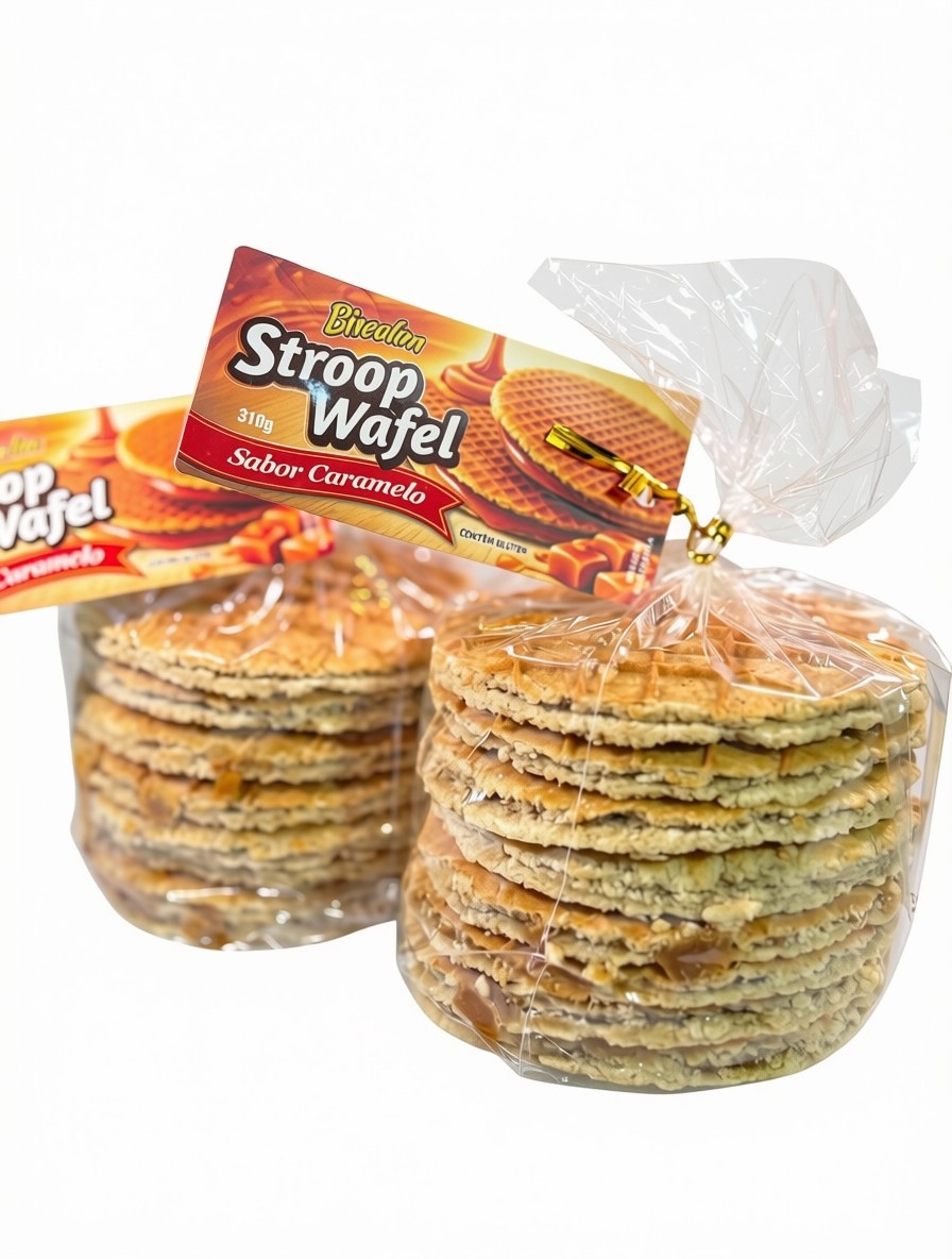 Stroopwafel sem recheio - 8 unidades