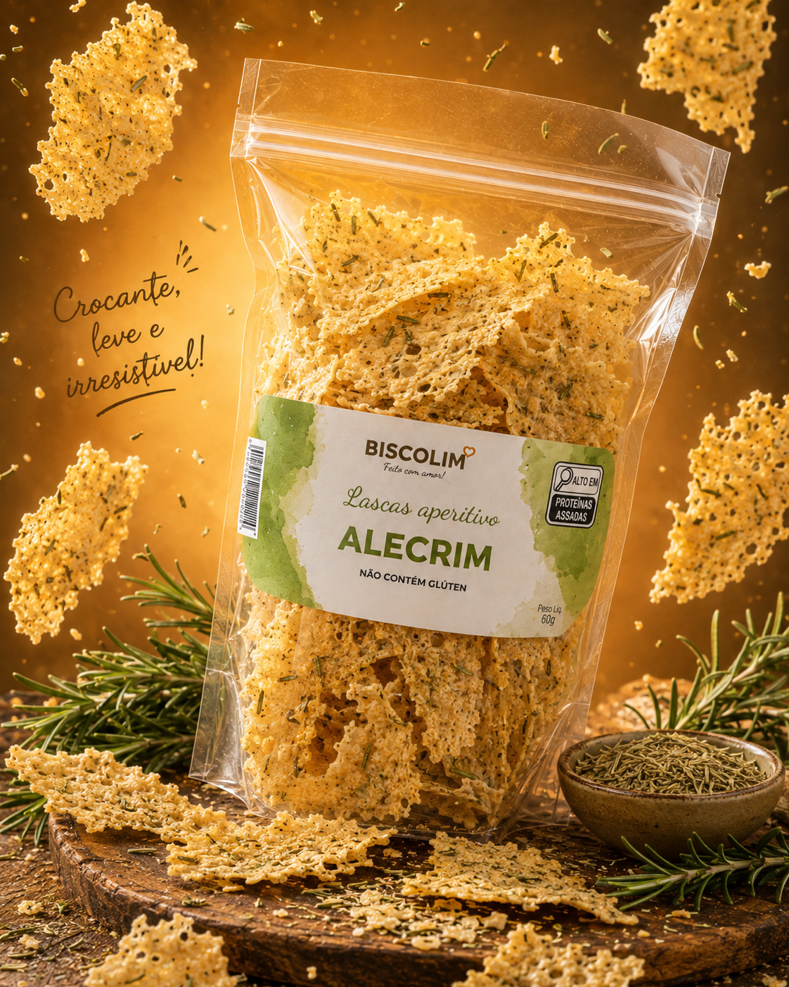 Aperitivo de polvilho - Alecrim